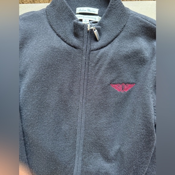 Fairway & Greene Italian merino full zip sweater men’s size small women’s med - Picture 4 of 5